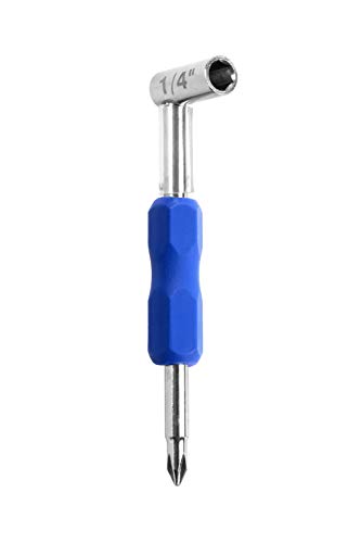 MusicNomad MN231 Premium Truss Rod Wrench - 1/4 for Taylor Guitars, Plus Magnetized Screwdriver