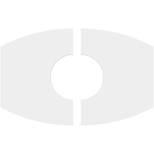 Image of Ekena Millwork CMP16X10KY2-05000 Kailey Architectural Grade PVC Contemporary, Two Piece Urethane Ceiling Medallions 16 inchW x 10 5 /8 inchH x 5 inchID x 8 1 /2 inchC x 1 inchP