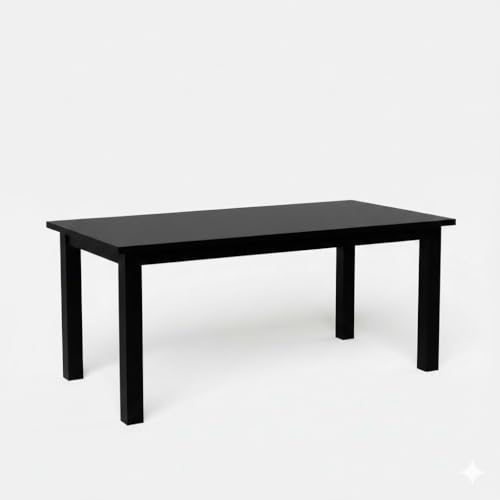 Image of Wooden Dining Table, Oak, Rectangular, Modern Style, 4 Seater, Assembly Required (Walnut, (4 Seter) 1 Table(100 cm x 100 cm x 76 cm))