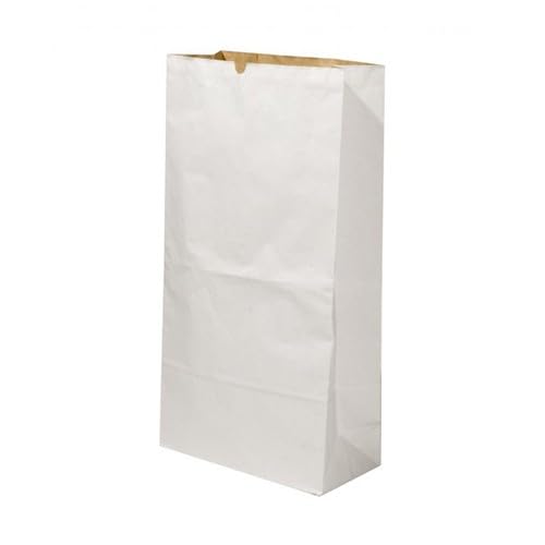 MULTISAC 100 Bolsas de Papel Blanca, 70gr/m2, Medidas 10+6x29 cm. Modelo 5140