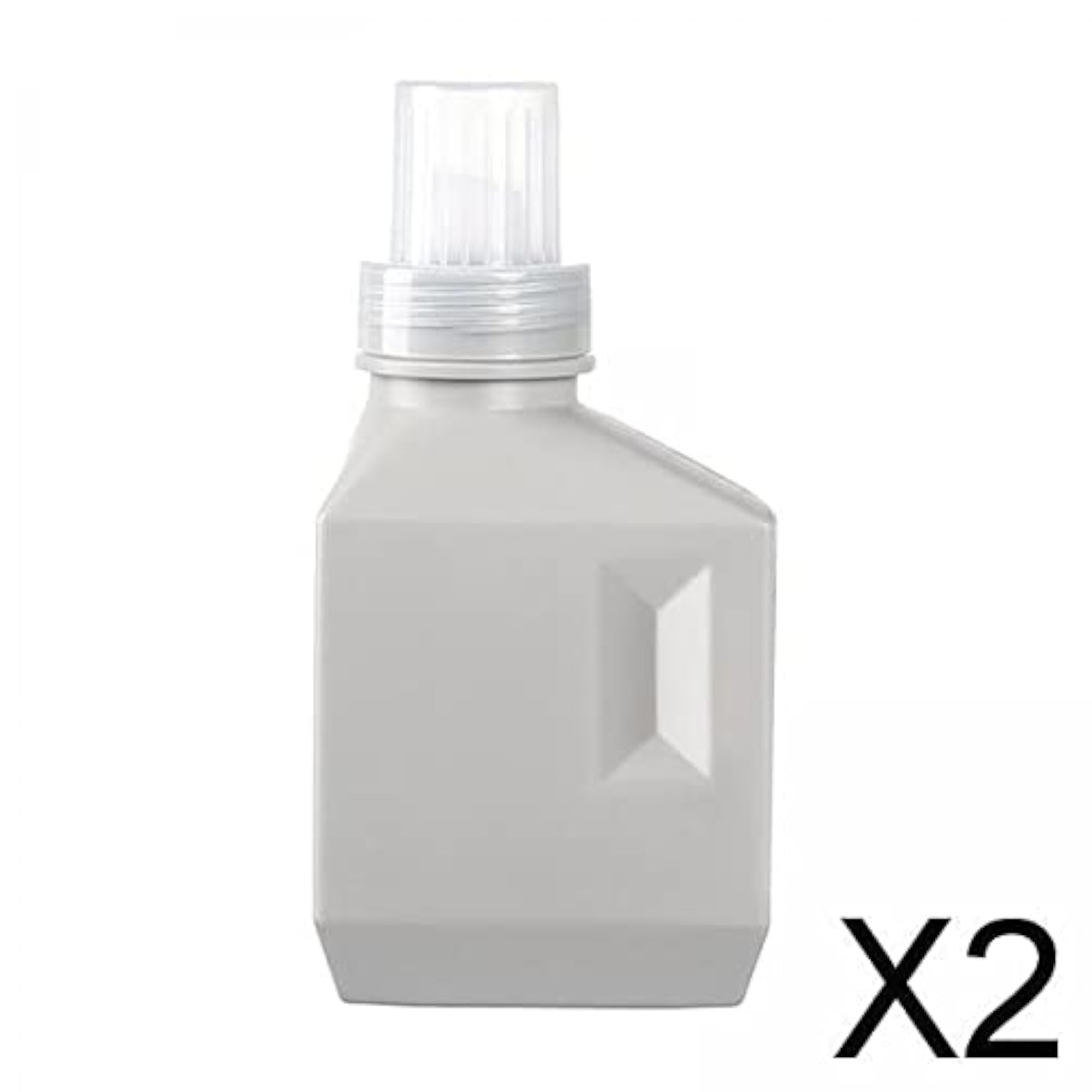 2x Laundry Bottle with Label Large Capacity