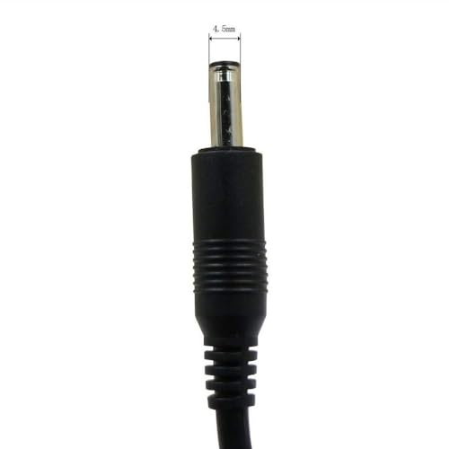Image of Dell Laptop Adapter Charger 65w 19.5V 3.34A (New Pin 4.5 * 3.0mm) MGJN9 for Inspiron 11 (3147, 3148, 3152, i3152, 3153, 3157, 3158, 3162) Series (with FUGEN Power Cord) Black