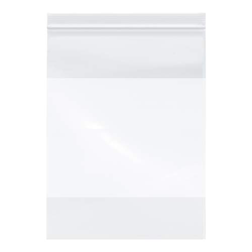 Plymor Heavy Duty Plastic Reclosable Zipper Bags w/White Block, 4 Mil, 9 x 12 (Pack of 100) Plymor Heavy Duty Plastic Reclosable Zipper Bags w/White Block, 4 Mil, 9" x 12" (Pack of 100)