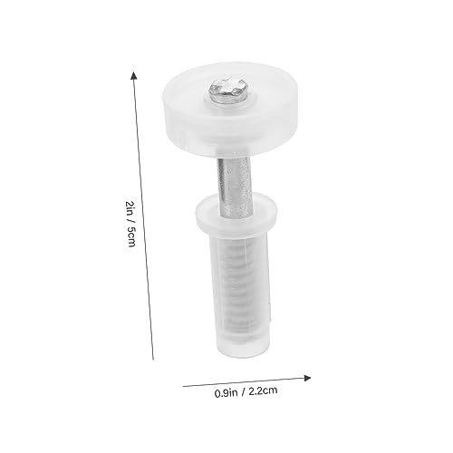 Hardware para puerta plegable de 4 piezas para clóset, color blanco | Partes de acero inoxidable y plástico, conjunto de rotación superior para uso pesado, kit de reemplazo miniatura 2