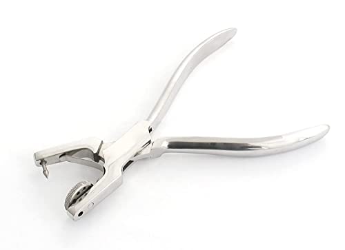 OdontoMed2011 Ainsworth - Perforadora de goma endodóntica, herramienta de abrazadera dental de acero inoxidable, ideal para estudiantes