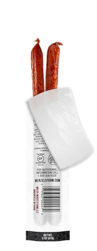 Wenzel's Farm Teriyaki Sticks │Snack Sticks │ Flavorful, Naturally Smoked │ High Protein, Low Carb │ No MSG, Fillers, Binders, Artificial Colors │ Gluten Free | 32 sticks (16 packs of 2)