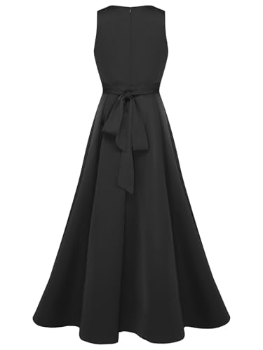 Robe Quinceañera sans manches fleuries Freebily pour robe de fête jeunes filles - 5
