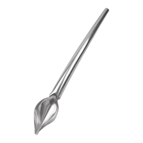 Cucchiaio da scrittura in acciaio inox per creare disegni dettagliati di cioccolato e salsa di frutta per dessert (S)