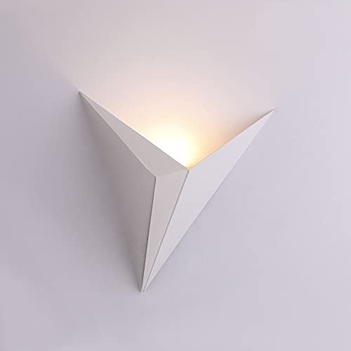 YFMYY Applique murale à LED Triangle moderne Blanc chaud 3000K Appliques d'éclairage 3W Applique murale d'intérieur contemporaine Créativité en fer...