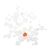 Alasum 128個 プラスチック歯車 高精主軸ギア プーリー 模型制作用多機能構造パーツ 小型機器アップグレード対応