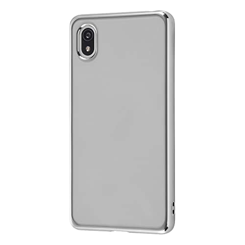 レイ アウト ケースXperia Ace III TPUソフト メタリックフレーム/シルバー