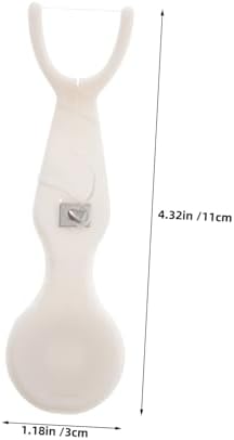 2pcs Y Shaped Refillable Dental Floss Picks Holder White