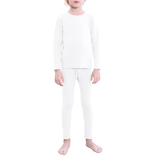 Zando Boys Thermal Underwear Set for Kids Long Underwear Soft Kids Base Layer for Big Boys Girls Winter Kids Long Johns Teens