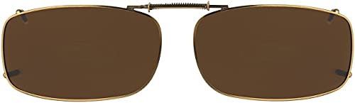 Solar Shield Clip-On Full Frame Polarized Sunglasses 54 rec 15