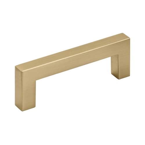Image of Amerock Monument 3 inch (76mm) Center-to-Center Champagne Bronze Cabinet Pull - 10 Pack