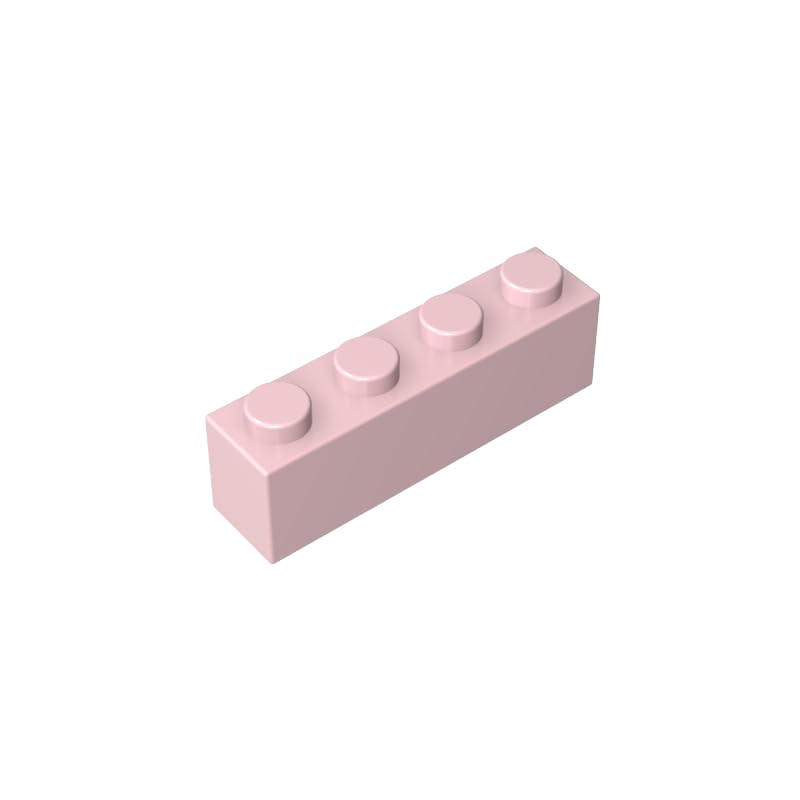 3010 Basic Bricks Brick 1x4 50 Pieces GDS-534 Compatible with Lego Building Blocks Color:light pink