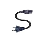 CL60410 6 FT 18AWG*2 SPT-2 Black NEMA 1-15P to IEC320-C7 Cord CL60410