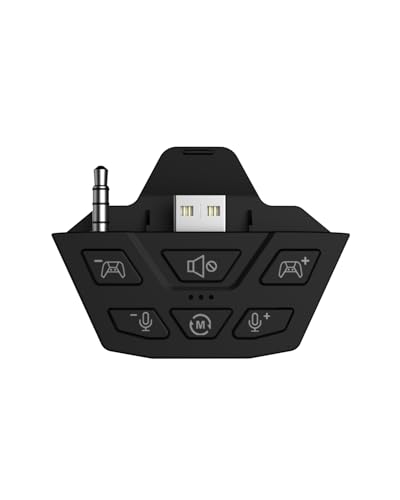 CHARM FOCUS Stereo Headset Adapter, Audio Mikrofon Kopfhörer Adapter für Xbox One, Xbox Series X|S und Elite Controller, Audiobalance einstellbar (Spielesound & Voice-Chat), nicht Bluetooth kompatibel