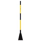 Nohovu Snow Shovel for Driveway Ice Removal, Heavy Duty Ice Scraper with Fiberglass Handle, 56 Inches