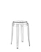 Kartell Charles Ghost, Hocker Small, H. 46 cm, Glasklar, 2er-Satz