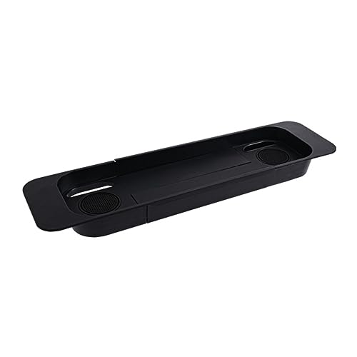 SOLUSTRE Bathtub Storage Rack Anti-Slip Design Plastic Bathtub Shelf for Toiletries Serving Tray
