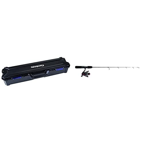 Flambeau Outdoors 4455BB Rod Bunk Box, Portable Fishing Rod Storage, Black & Shakespeare USGXICE30MHCBO Ugly Stik GX2 Ice Combo, 30-Feet, Medium-Heavy, Black
