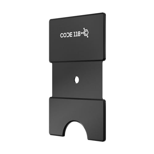 CODE 118 Modular Backplate - Expansion Pack Wallet, fits up to 8 cards, RFID blocking, 6061-T6 Aerospace-Grade Aluminum (Black)2