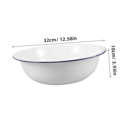Ipetboom Tazón Esmaltado Vintage 12.5 Pulgadas Redondo miniatura 7