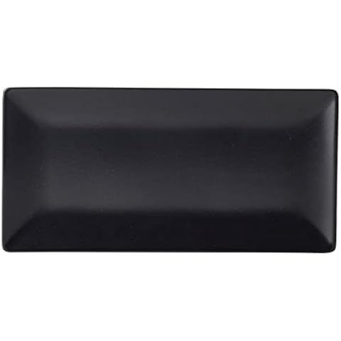 Luna Stoneware Black Rectangular Plate 10x6 inch Cover