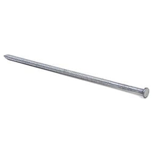 40 x 5 in. 5 lbs Pole Barn Hot-Dipped Galvanized Steel Round Head Nail Gray
