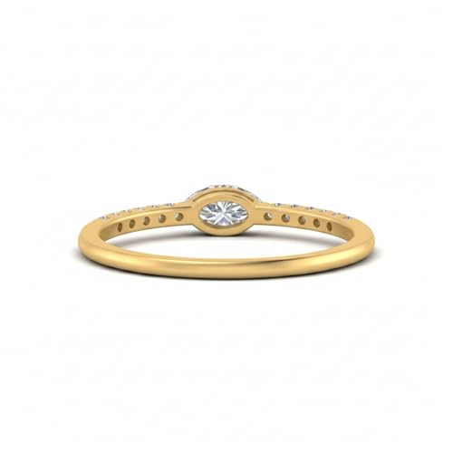 Bague de mariage marquise en plaqué or jaune pour briller au quotidien - 2