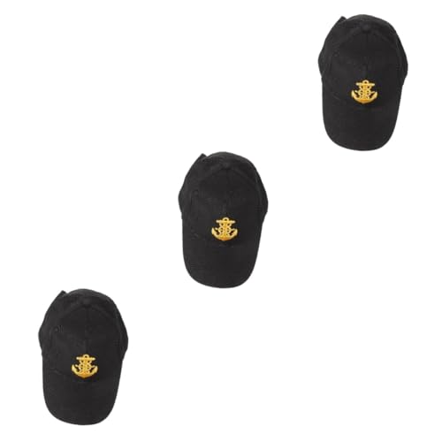 Veemoon - Veemoon 3pcs Vintage Baseball Cap for Men Peaked Sailing Hat Captain Style for Boating Hat for Men Women