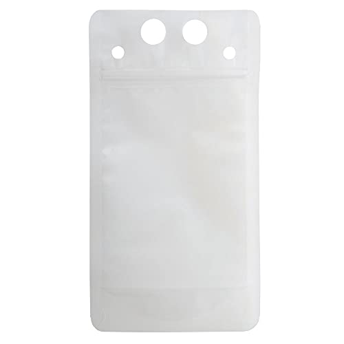 TableCraft 10681 Translucent 10 Ounce To-Go Beverage Pouch- 100 / PK