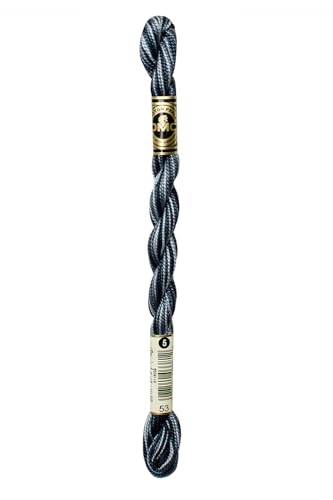 Hilo Algodón Perlado DMC 115 Variegado Gris Acero Tamaño 5 miniatura 1