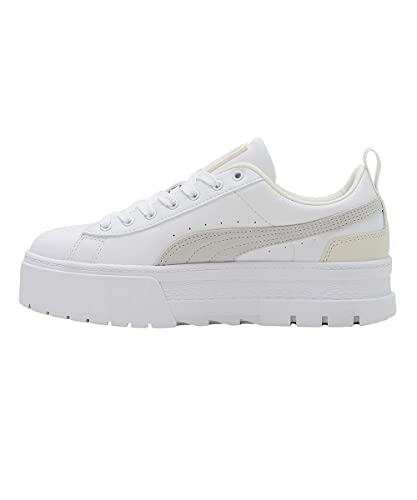 Image of Puma Womens Mayze LTH WN's White-Nimbus Cloud-Team Gold Sneaker - 4 UK (38198313)