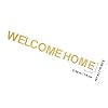 SHINEOFI Welcome Home Banner Party Decorations, Golden Paper Material, Reusable and Not Easy to Fade, for Shower or Family Party Decoration #1
