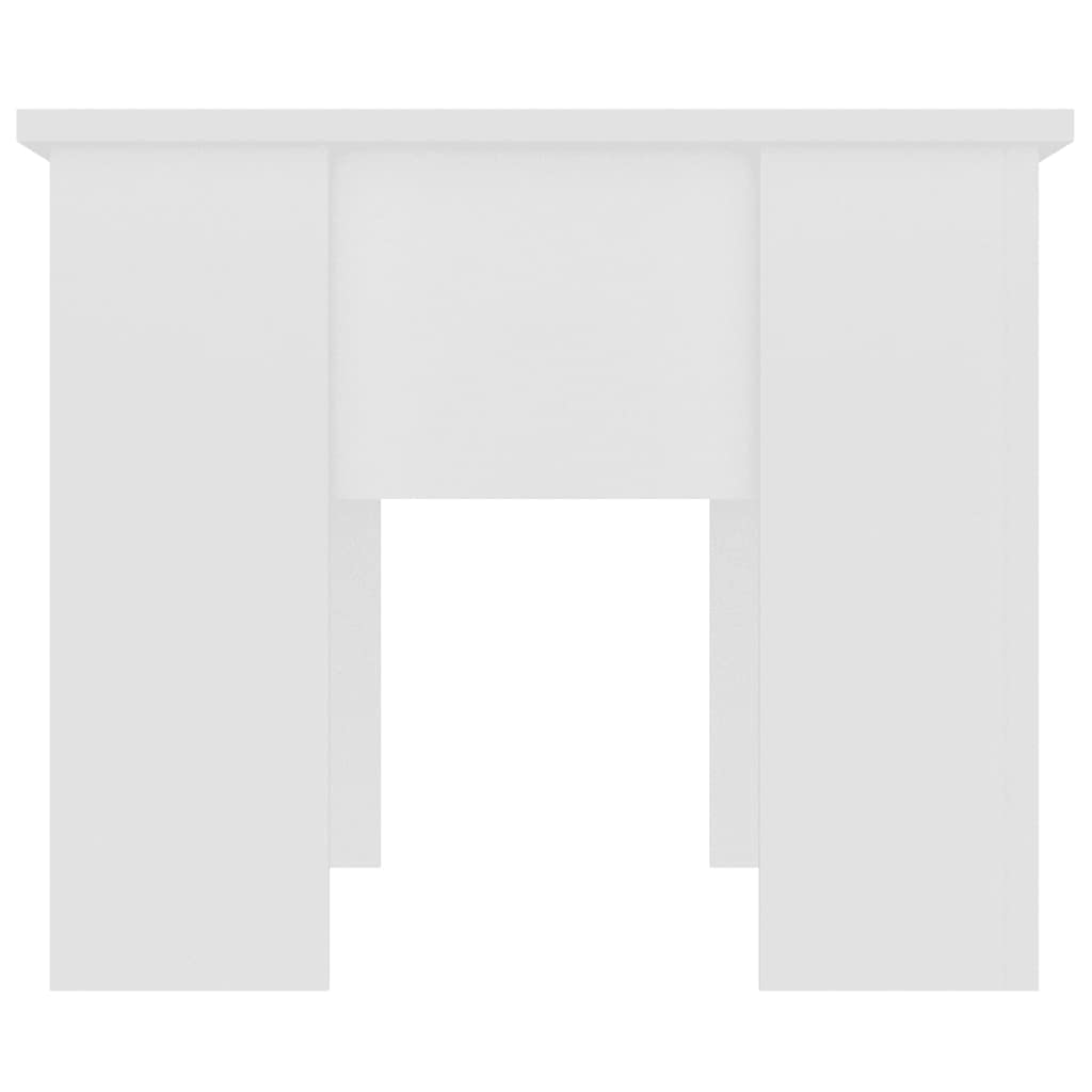 La Mesa Central de la cafetería es fácil de montarMesa de Centro Madera contrachapada Blanco 79x49x41 cm