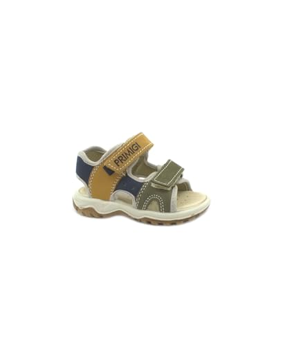 Sandales en cuir Primigi 3865133 multicolore moutarde pour enfant avec talon fermé