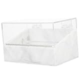 DOITOOL Eyelash Tape Dispenser and Cutter Portable Acrylic Tape Holder for Eyelash Extensions Craft Masking Safe Design for Easy Cutting and Organization