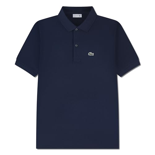 Lacoste Unisex-Child Short Sleeve Classic Pique Polo Navy Blue 6