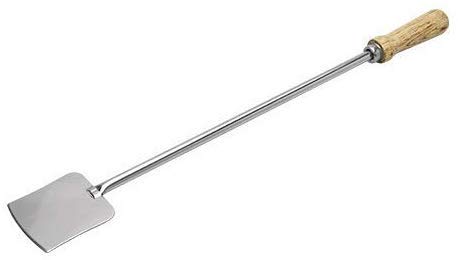 JGS Stainless Steel Multipurpose Palta Turner with Wood Handle for Home Kitchen Restaurant (Silver, 16 Inch)