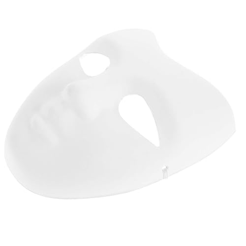 Cabilock 5pcs Blank Paper Masks for Projects Full Face Costume Props for Halloween Masquerade Parties Art Classes Paintable Safe Creative Accessories for All Ages