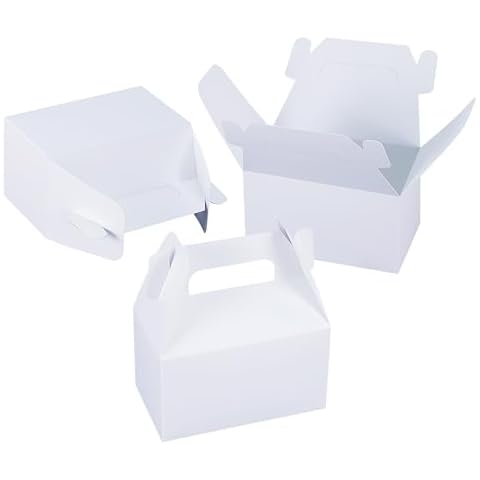 XAGLVV 24 Pcs White Favor Boxes Cover