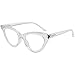 Eyekepper Reading Glasses for Women Cat-eye Style Ladies Readers - Transparent +2.00
