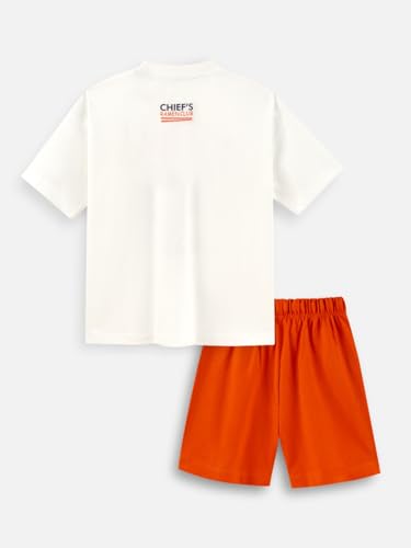 Image of Nap Chief Kids Cotton Printed Co ord Sets for Boys & Girls, T Shirt and Shorts for Casual Wear