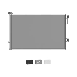 Cumbor 55″ Wide Retractable Baby Gates for Doorways, Mom’s Choice Award – Mesh Dog Gate for The House, One-Hand Opening Safety Child Gates for Stairs, Pet Puppy Fence Indoor & Outdoor, Gray