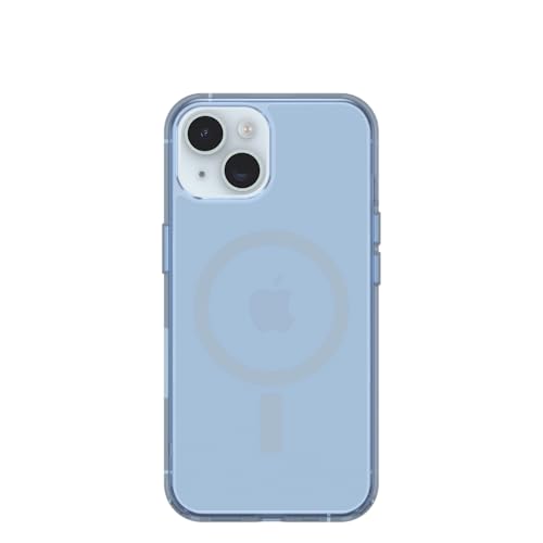 OtterBox iPhone 13, 14, 15, and 16e Symmetry Series Clear Case - Silver Glade Blue