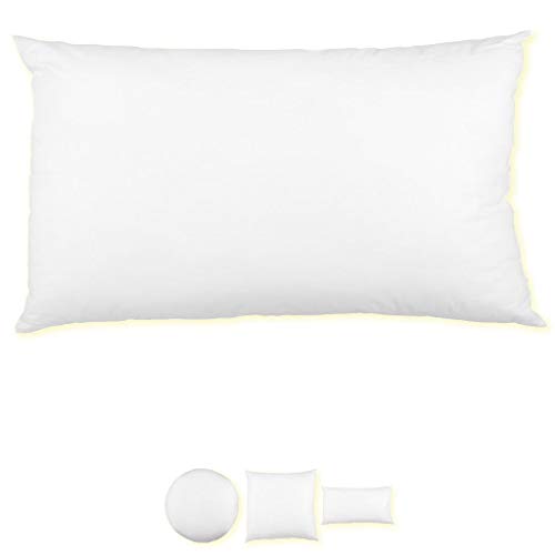 Relleno para cojín, perfecto para el sofá o la cama, ideal como decoración, poliéster, Weiß, 50 x 70 cm