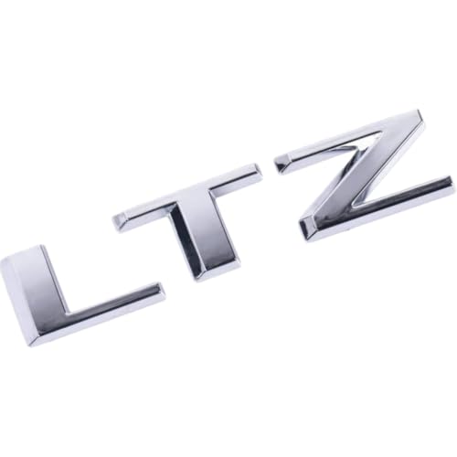 Image of 4pack for Silverado Plus LTZ Emblems 2019-2025 3D Letters Badges Compatible with Silverado (Chrome)