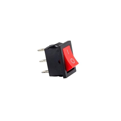 Interrupteur KCD1-101 rouge à encastrer facilement pour couper le courant de vos appareils